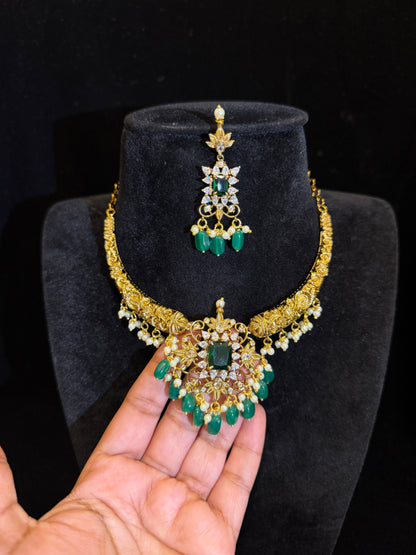 Vintage Matt Finish Hasli Necklace Set
