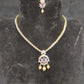Diamond Finish Necklace Set