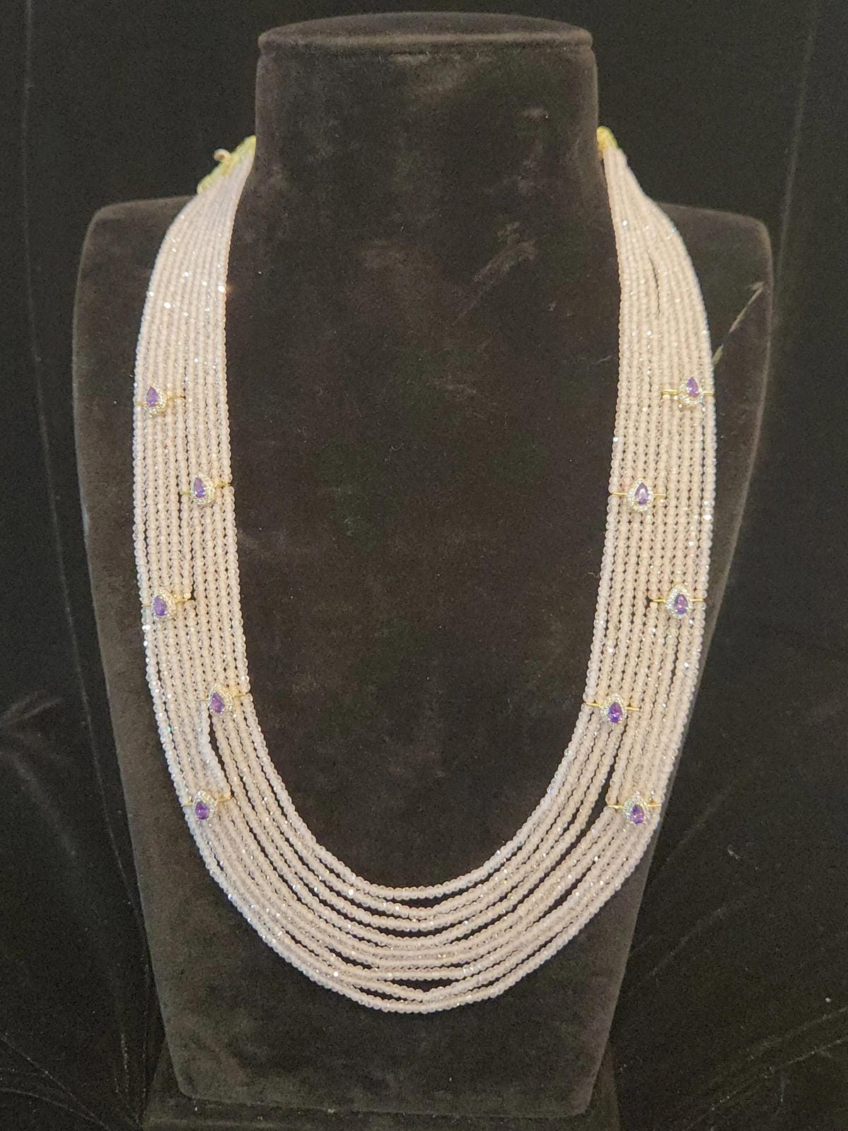 Baby Pink CZ Beads Mala