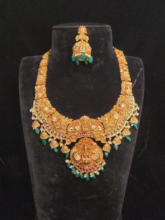 Nakshi Set with Lakshmi Devi & Peacock Design