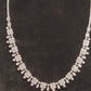 Square Moissanite CZ Necklace Set