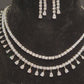 Double Layer CZ Necklace Set