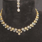 Gold & Diamond Alternating Floral Necklace Set