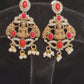 Divine Lakshmi Devi & Coral Earrings
