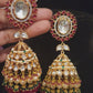 Polki Moissanite Jhumkas