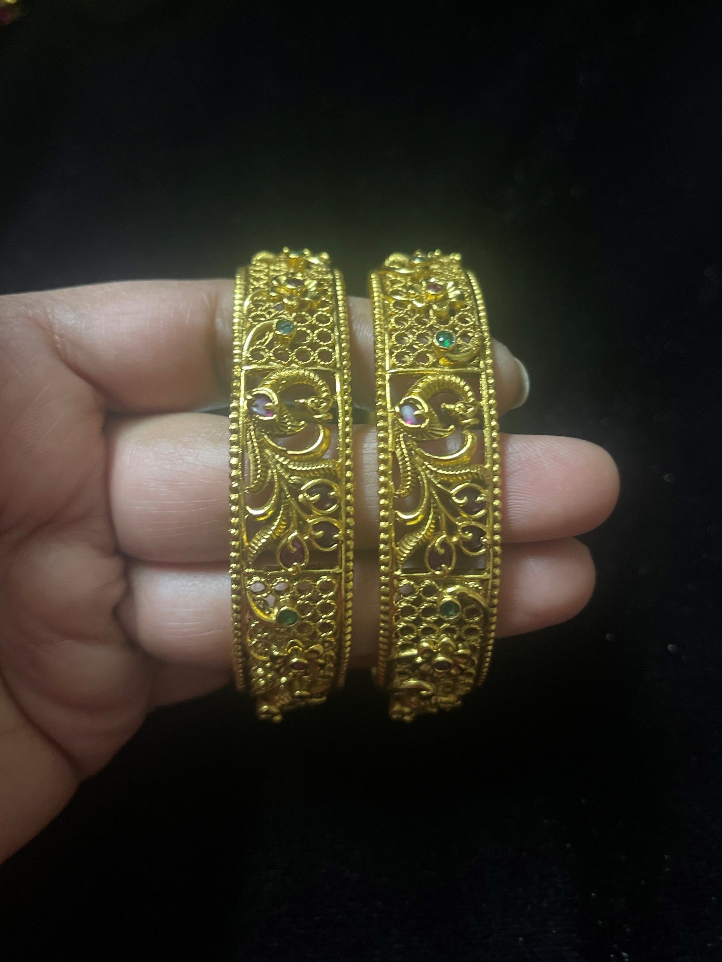 Antique finish kada bangles